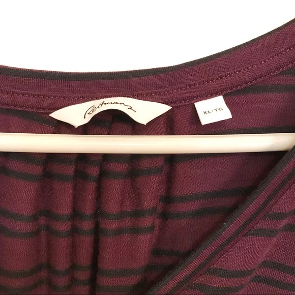 Reitmans Deep Purple 3/4 sleeve Top - Picture 3 of 10